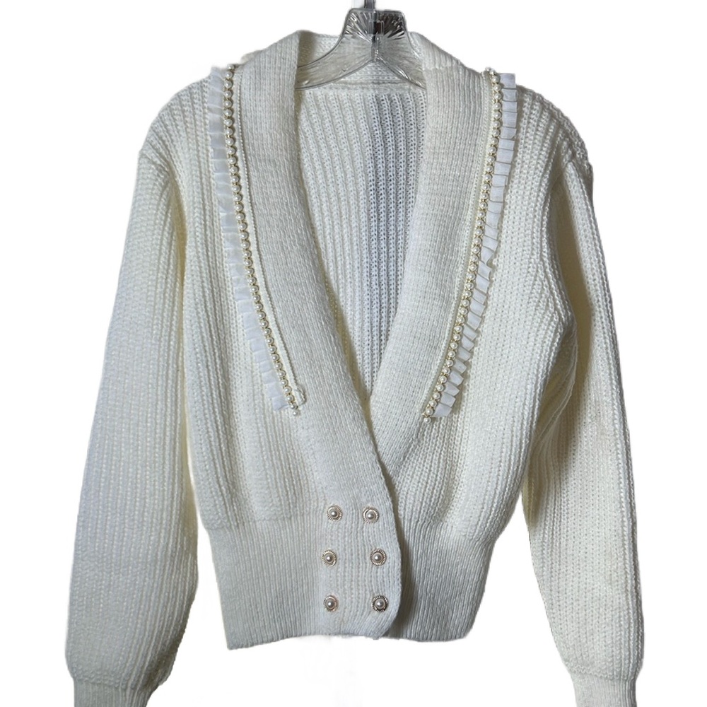 White Cardigan size S, never worn